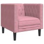 Pink velvet Chesterfield armchair by , Sofas - Ref: Foro24-372676, Price: 178,87 €, Discount: %