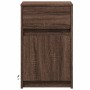 Bedside tables with LED lights, 2 units, engineered wood in brown oak color. by , Nightstands - Ref: Foro24-852011, Price: 96...