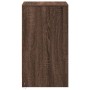 Bedside tables with LED lights, 2 units, engineered wood in brown oak color. by , Nightstands - Ref: Foro24-852011, Price: 96...