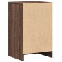 Bedside tables with LED lights, 2 units, engineered wood in brown oak color. by , Nightstands - Ref: Foro24-852011, Price: 96...