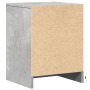 Bedside table with 2 LED lights, made of gray concrete engineered wood. by , Nightstands - Ref: Foro24-852026, Price: 83,65 €...