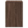 Bedside tables with LED lights, 2 units, engineered wood in brown oak color. by , Nightstands - Ref: Foro24-852032, Price: 86...