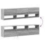 Wall-mounted TV stand with Sonoma gray LED lights 180x31x45 cm by , TV Furniture - Ref: Foro24-3307945, Price: 177,14 €, Disc...