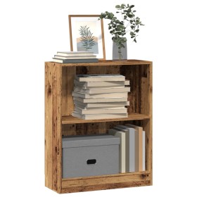 Engineered wood bookshelf in aged color, 60x24x76 cm. by , Bookcases and shelves - Ref: Foro24-855904, Price: 39,33 €, Discou...