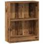 Engineered wood bookshelf in aged color, 60x24x76 cm. by , Bookcases and shelves - Ref: Foro24-855904, Price: 39,33 €, Discou...