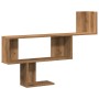 Engineered oak wood artisan wall shelf 100x15x70 cm by , Shelves and shelves - Ref: Foro24-853199, Price: 35,34 €, Discount: %