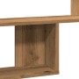 Engineered oak wood artisan wall shelf 100x15x70 cm by , Shelves and shelves - Ref: Foro24-853199, Price: 35,34 €, Discount: %