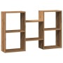 Engineered oak wood artisan wall shelf 96x18x60cm by , Shelves and shelves - Ref: Foro24-853235, Price: 44,58 €, Discount: %