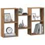 Engineered oak wood artisan wall shelf 96x18x60cm by , Shelves and shelves - Ref: Foro24-853235, Price: 44,58 €, Discount: %