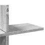 Engineered wood gray Sonoma wall shelf 124.5x18x60.5 cm by , Shelves and shelves - Ref: Foro24-853268, Price: 35,61 €, Discou...