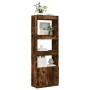 Tall smoked oak engineered wood sideboard 63x33x180 cm by , Bookcases and shelves - Ref: Foro24-3309604, Price: 131,99 €, Dis...