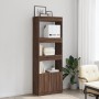 Tall engineered wood sideboard in brown oak 63x33x180 cm by , Bookcases and shelves - Ref: Foro24-3309606, Price: 111,39 €, D...