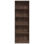 Estantería de madera de ingeniería marrón roble 60x24x176 cm de , Librerías y estanterías - Ref: Foro24-857827, Precio: 71,99...