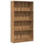 Estantería de madera de ingeniería roble artesanal 80x24x143 cm de , Librerías y estanterías - Ref: Foro24-857852, Precio: 68...