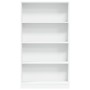 Engineered wood white shelf 80x24x143 cm by , Bookcases and shelves - Ref: Foro24-857844, Price: 69,99 €, Discount: %