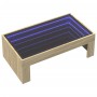 Coffee table with Infinity LED Sonoma oak 90x50x30 cm by , Coffee table - Ref: Foro24-847618, Price: 110,99 €, Discount: %