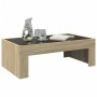 Coffee table with Infinity LED Sonoma oak 90x50x30 cm by , Coffee table - Ref: Foro24-847618, Price: 110,99 €, Discount: %