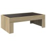 Coffee table with Infinity LED Sonoma oak 90x50x30 cm by , Coffee table - Ref: Foro24-847618, Price: 110,99 €, Discount: %