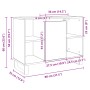 Badezimmerschrank aus Sonoma-Eichen-Ingenieurholz 80x33x60 cm von , Badezimmermöbel - Ref: Foro24-849680, Preis: 76,99 €, Rab...