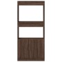 Engineered wood brown oak sideboard 63x33x140 cm by , Bookcases and shelves - Ref: Foro24-855112, Price: 85,80 €, Discount: %