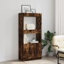 Rauchiger Eichenfurnier-Holzschrank 63x33x140 cm von , Bücherregale und Regale - Ref: Foro24-855110, Preis: 83,99 €, Rabatt: %