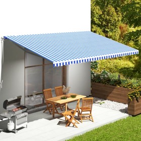 Spare fabric for blue and white awning 6x3.5 m by vidaXL, Awnings - Ref: Foro24-311924, Price: 88,75 €, Discount: %