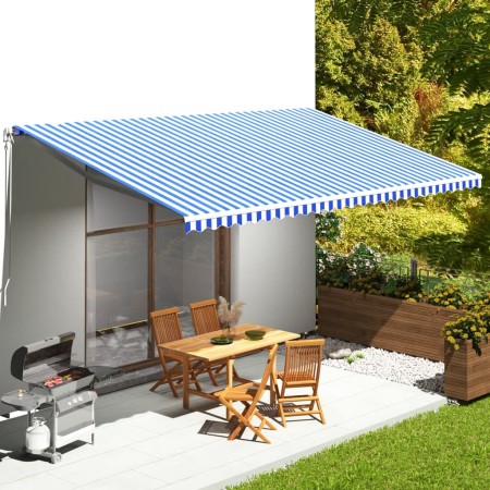 Ersatztuch für blau-weiße Markise 6x3,5 m von vidaXL, Markisen - Ref: Foro24-311924, Preis: 88,73 €, Rabatt: %