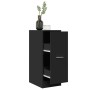 Engineered wood black medicine cabinet 30x41x77.5 cm by , Lockers and storage cabinets - Ref: Foro24-855152, Price: 66,76 €, ...