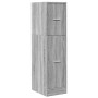 Armario botiquín madera ingeniería gris Sonoma 30x41x118 cm de , Taquillas y armarios de almacenamiento - Ref: Foro24-855165,...