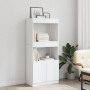 Weißer Schrank aus Holzwerkstoff 63x33x140 cm von , Bücherregale und Regale - Ref: Foro24-855106, Preis: 85,80 €, Rabatt: %