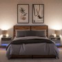 Wall-mounted bedside tables with LED lights, 2 units in Sonoma grey. by , Nightstands - Ref: Foro24-852072, Price: 99,21 €, D...