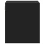 Wall-mounted bedside tables with LED lights, 2 units, black by , Nightstands - Ref: Foro24-852064, Price: 101,43 €, Discount: %