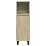 Set de muebles de baño 3 pzas madera contrachapada roble Sonoma de , Muebles de baño - Ref: Foro24-3307681, Precio: 219,74 €,...