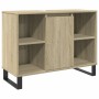 Set de muebles de baño 3 pzas madera contrachapada roble Sonoma de , Muebles de baño - Ref: Foro24-3307681, Precio: 219,74 €,...