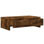 Soporte de monitor cajones madera roble ahumado 50x27x15 cm de , Bases y elevadores para ordenadores - Ref: Foro24-854665, Pr...