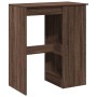 Tall table with brown oak wood shelves 90x47.5x103.5 cm by , Kitchen and dining tables - Ref: Foro24-854343, Price: 87,75 €, ...