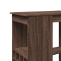 Tall table with brown oak wood shelves 90x47.5x103.5 cm by , Kitchen and dining tables - Ref: Foro24-854343, Price: 87,75 €, ...