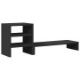 Soporte monitor organizador escritorio madera ingeniería negro de , Bases y elevadores para ordenadores - Ref: Foro24-854734,...