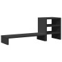 Monitor stand desk organizer wood engineering black by , Computer bases and risers - Ref: Foro24-854734, Price: 24,07 €, Disc...