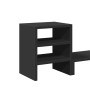 Soporte monitor organizador escritorio madera ingeniería negro de , Bases y elevadores para ordenadores - Ref: Foro24-854734,...