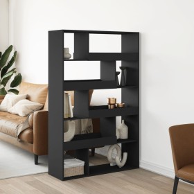 Room divider in black engineered wood 100x33x156.5 cm by , Bookcases and shelves - Ref: Foro24-3309493, Price: 145,99 €, Disc...