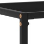 Mesa consola vidrio templado negro 120x35x75 cm de vidaXL, Mesas auxiliares - Ref: Foro24-322816, Precio: 71,44 €, Descuento: %