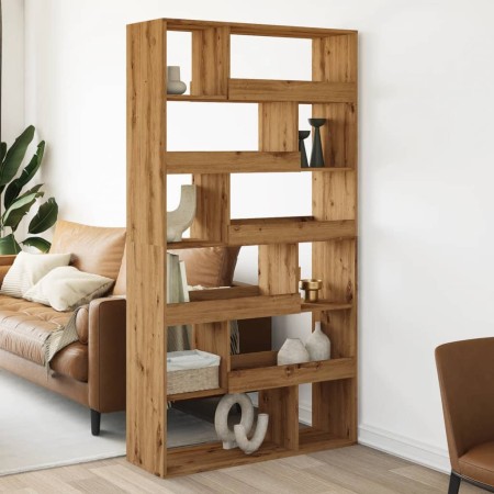 Room divider oak wood artisian 100x33x187.5 cm by , Bookcases and shelves - Ref: Foro24-3309509, Price: 161,99 €, Discount: %