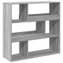 Estantería de madera de ingeniería gris Sonoma 100x33x94,5 cm de , Librerías y estanterías - Ref: Foro24-3309479, Precio: 84,...