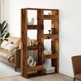 Aged wood room divider