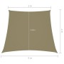 Beige oxford fabric trapezoidal sail awning 3/5x4 m by vidaXL, Umbrellas - Ref: Foro24-135188, Price: 40,46 €, Discount: %