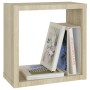 Wall cube shelves 4 units Sonoma oak 30x15x30 cm by , Shelves and shelves - Ref: Foro24-807008, Price: 36,12 €, Discount: %