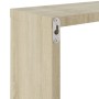 Wall cube shelves 4 units Sonoma oak 30x15x30 cm by , Shelves and shelves - Ref: Foro24-807008, Price: 36,12 €, Discount: %