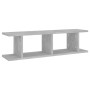 Wall shelf 2 units plywood gray concrete 75x18x20 cm by , Shelves and shelves - Ref: Foro24-807191, Price: 31,12 €, Discount: %