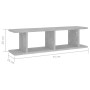 Wall shelf 2 units plywood gray concrete 75x18x20 cm by , Shelves and shelves - Ref: Foro24-807191, Price: 31,12 €, Discount: %